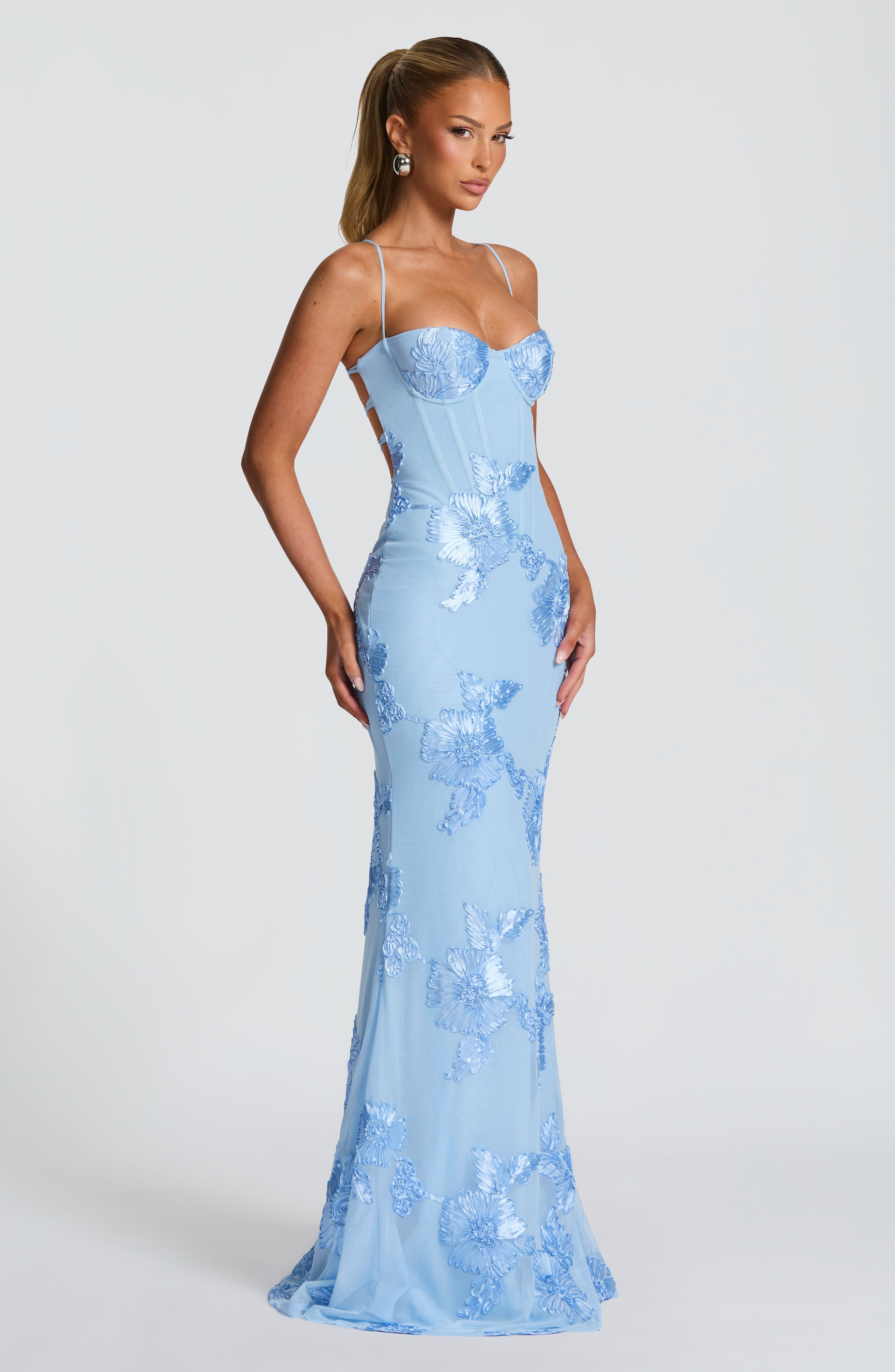 HOT Blue Seraphina Mermaid Gown dress