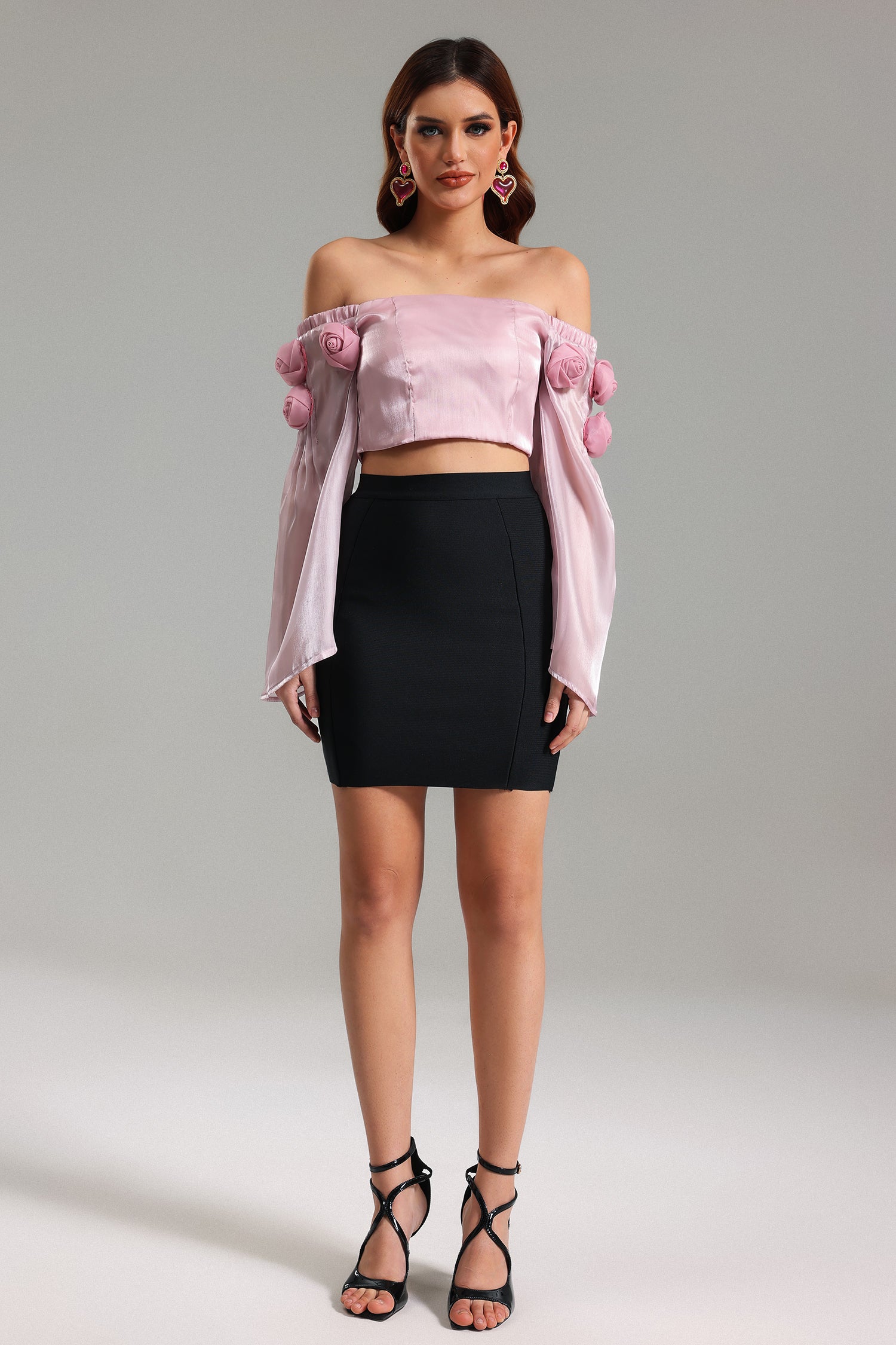 NEW Facia Off-Shoulder Short Top