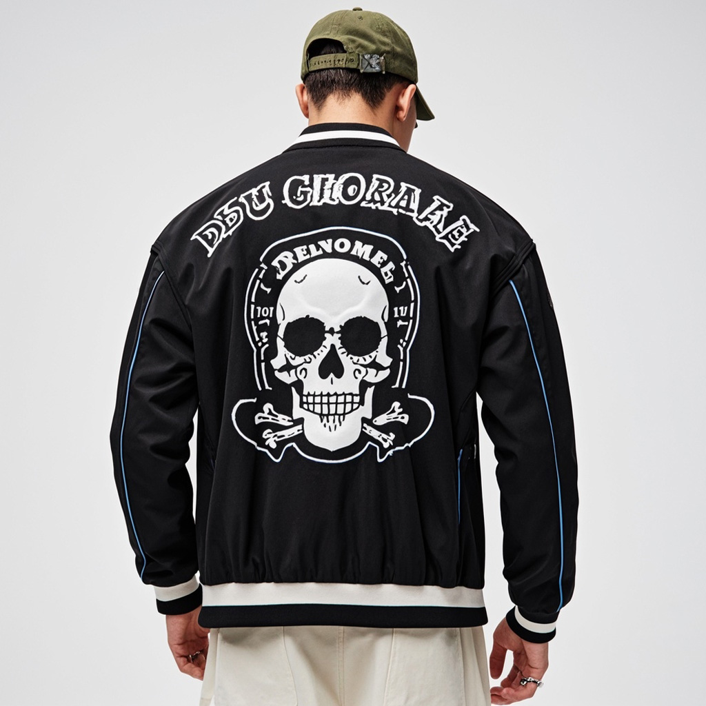 Street Fashion Skull Print Jacket