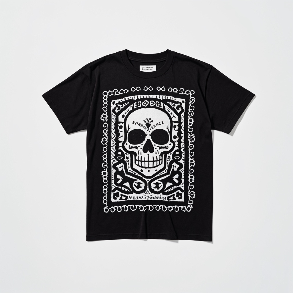 Fashion skull print short sleeve T-shirt