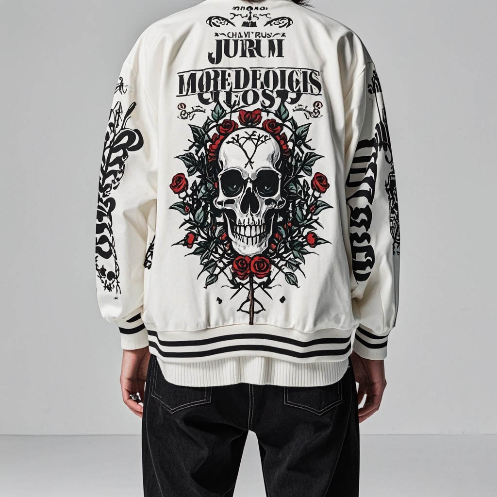 Stylish and cool skull print jacket