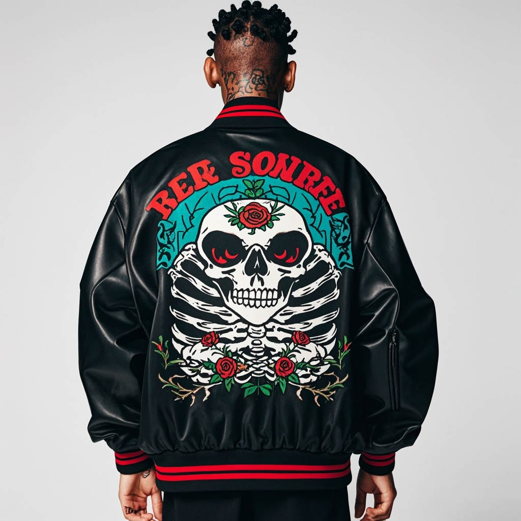 Stylish and cool skull print jacket