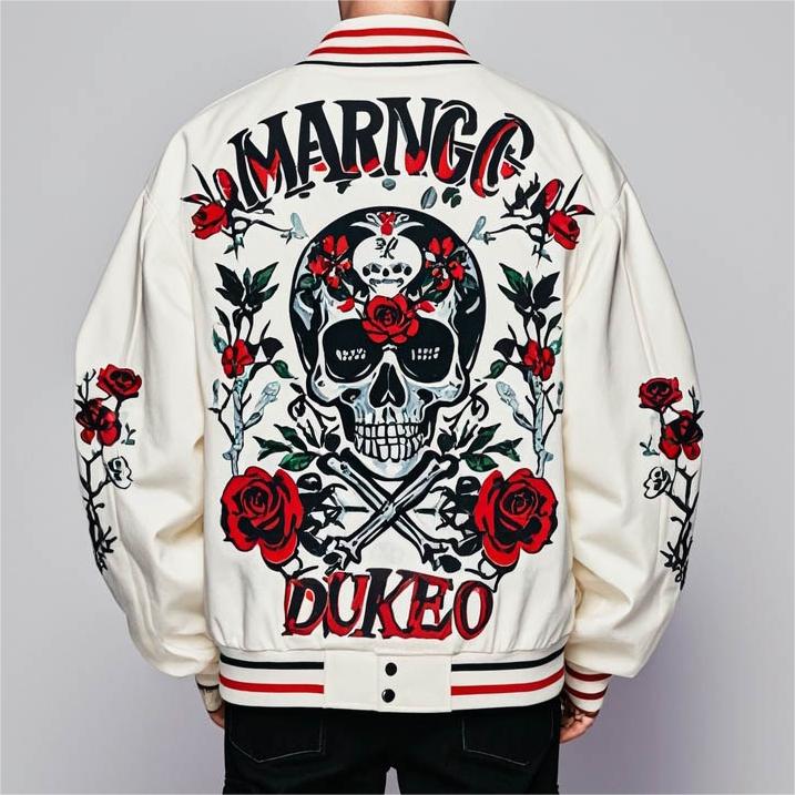 Stylish and cool skull print jacket