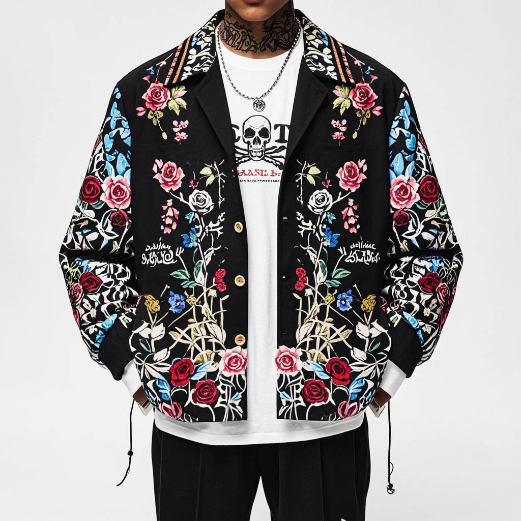 Stylish and cool skull print jacket
