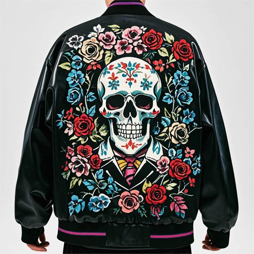 Stylish and cool skull print jacketStylish and cool skull print jacket
