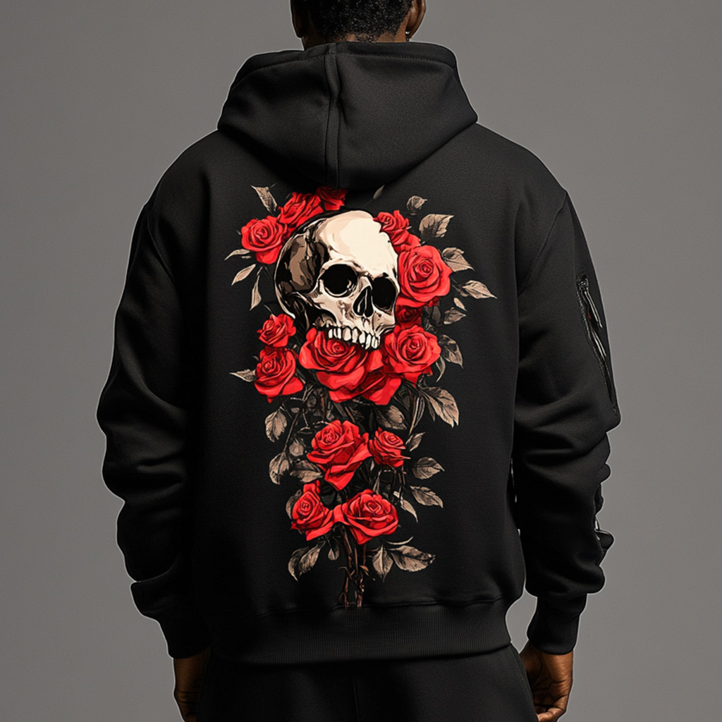 Early Autumn New Skull Printed Hoodie
