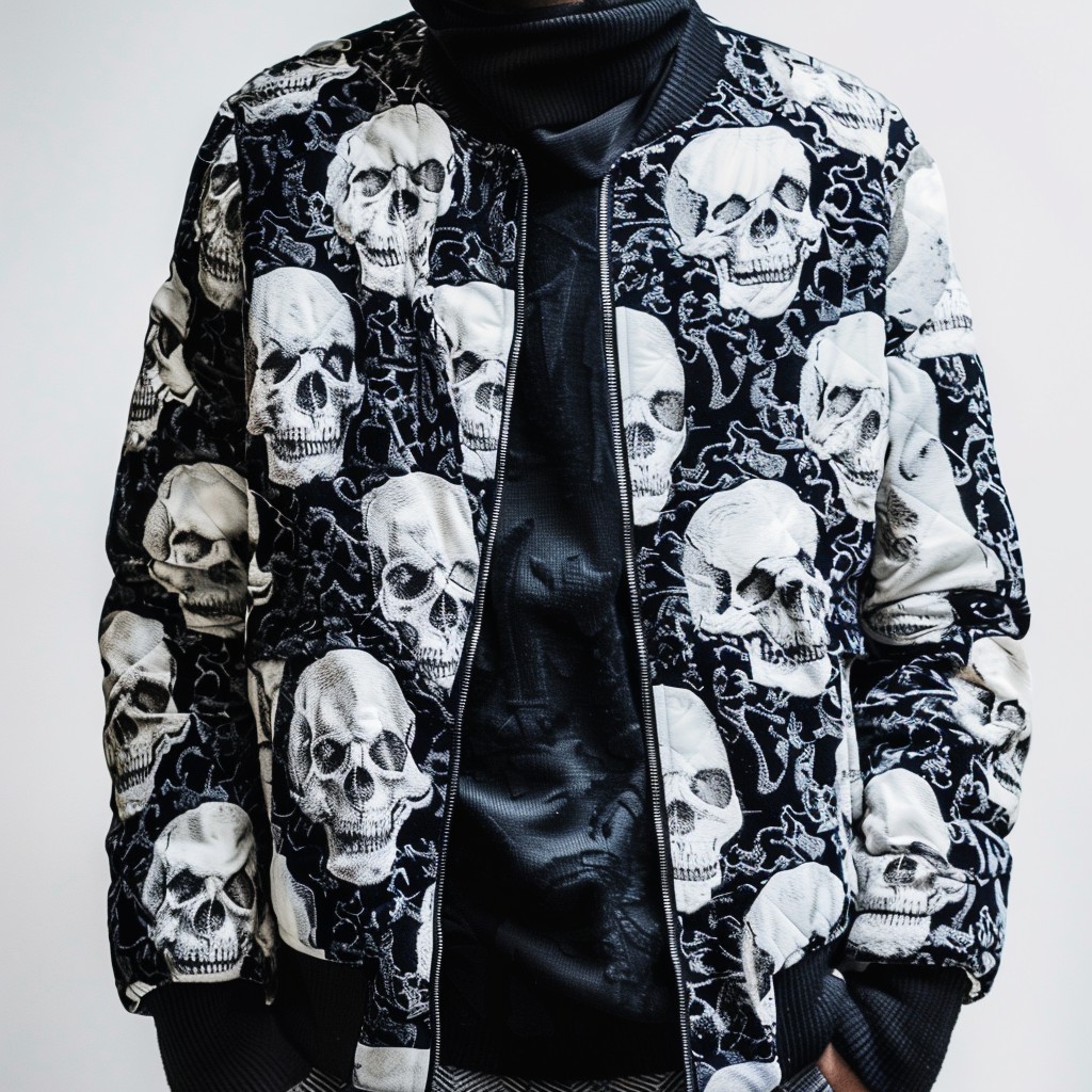 Street Style Skull Print Jacket