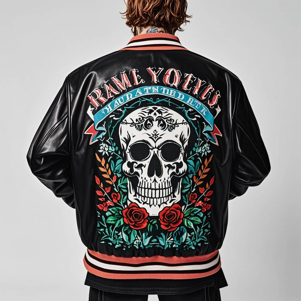 Stylish and cool skull print jacket
