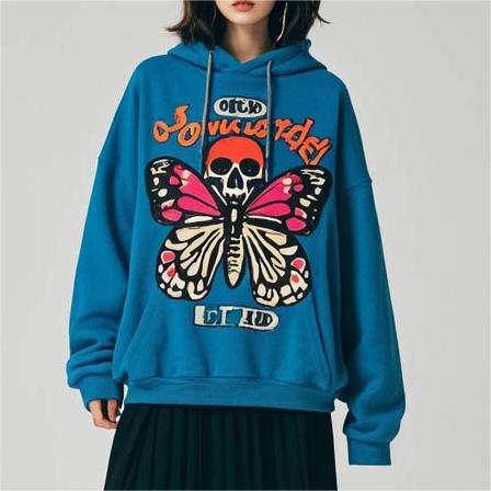 Classic Fashion Skull Print Hoodie