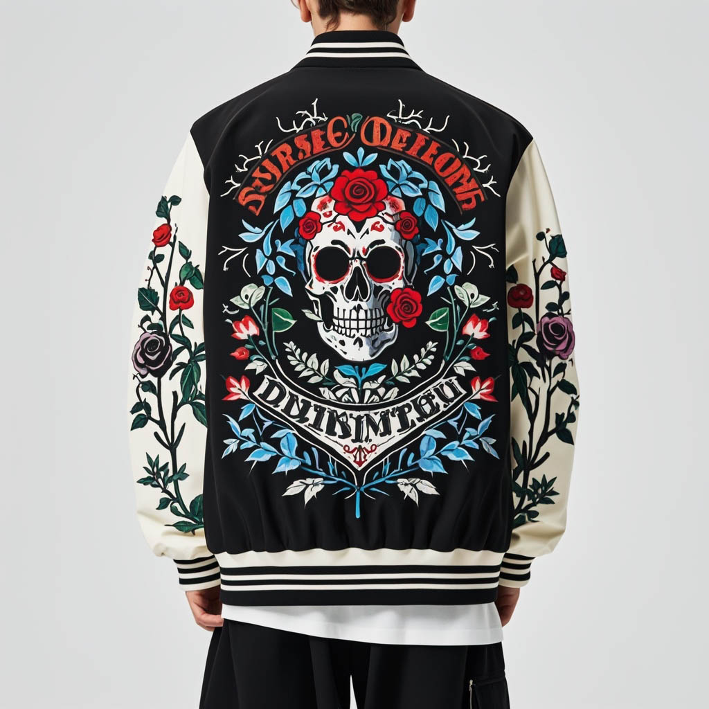 Stylish and cool skull print jacket