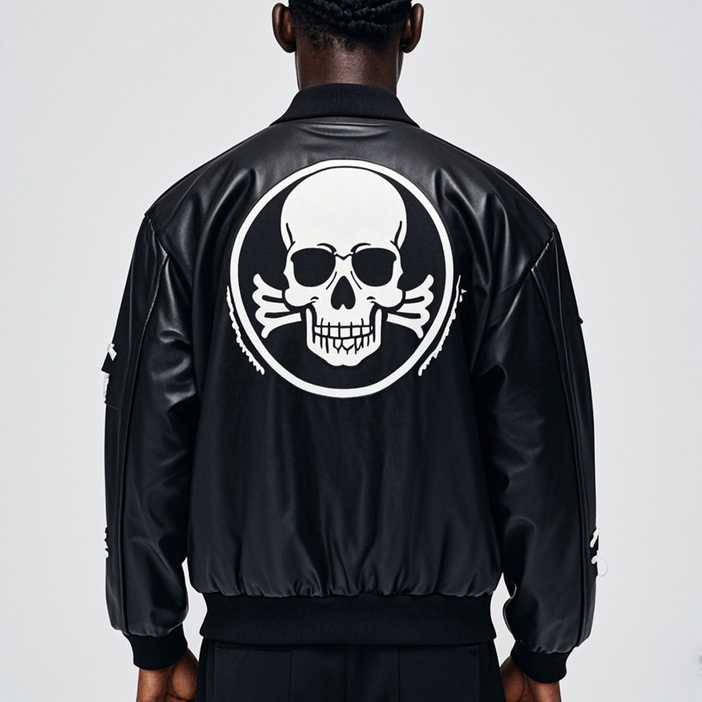 Classic Fashion Skull Print Jacket