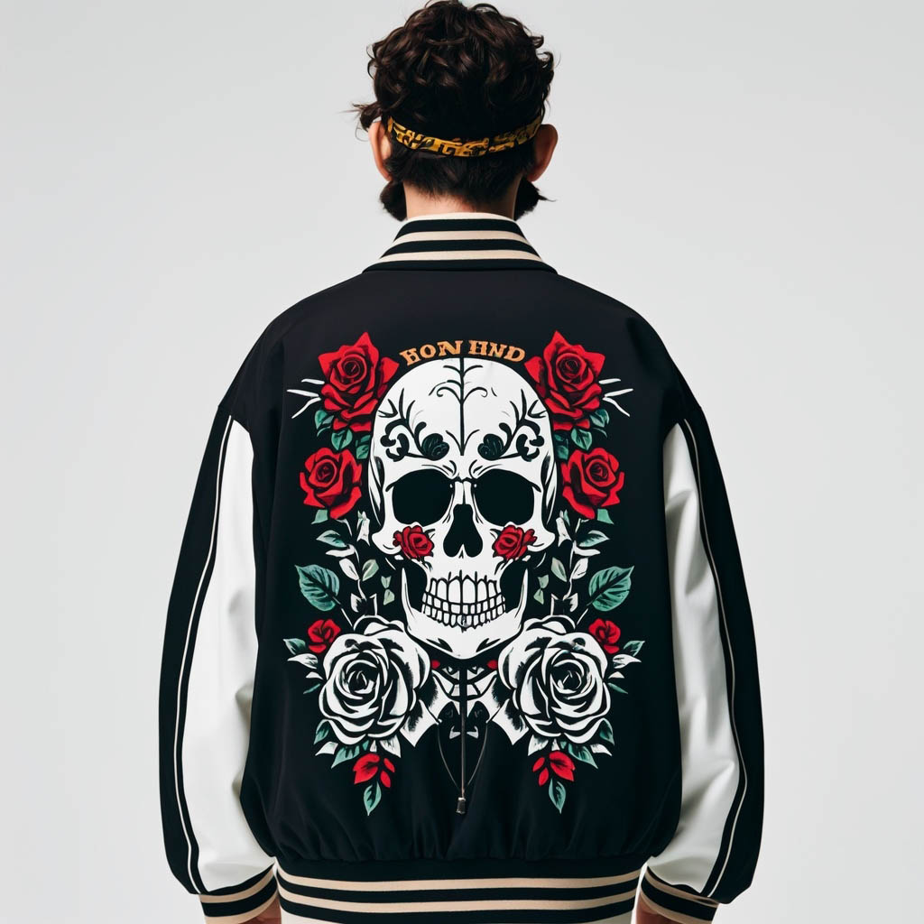 Stylish and cool skull print jacket