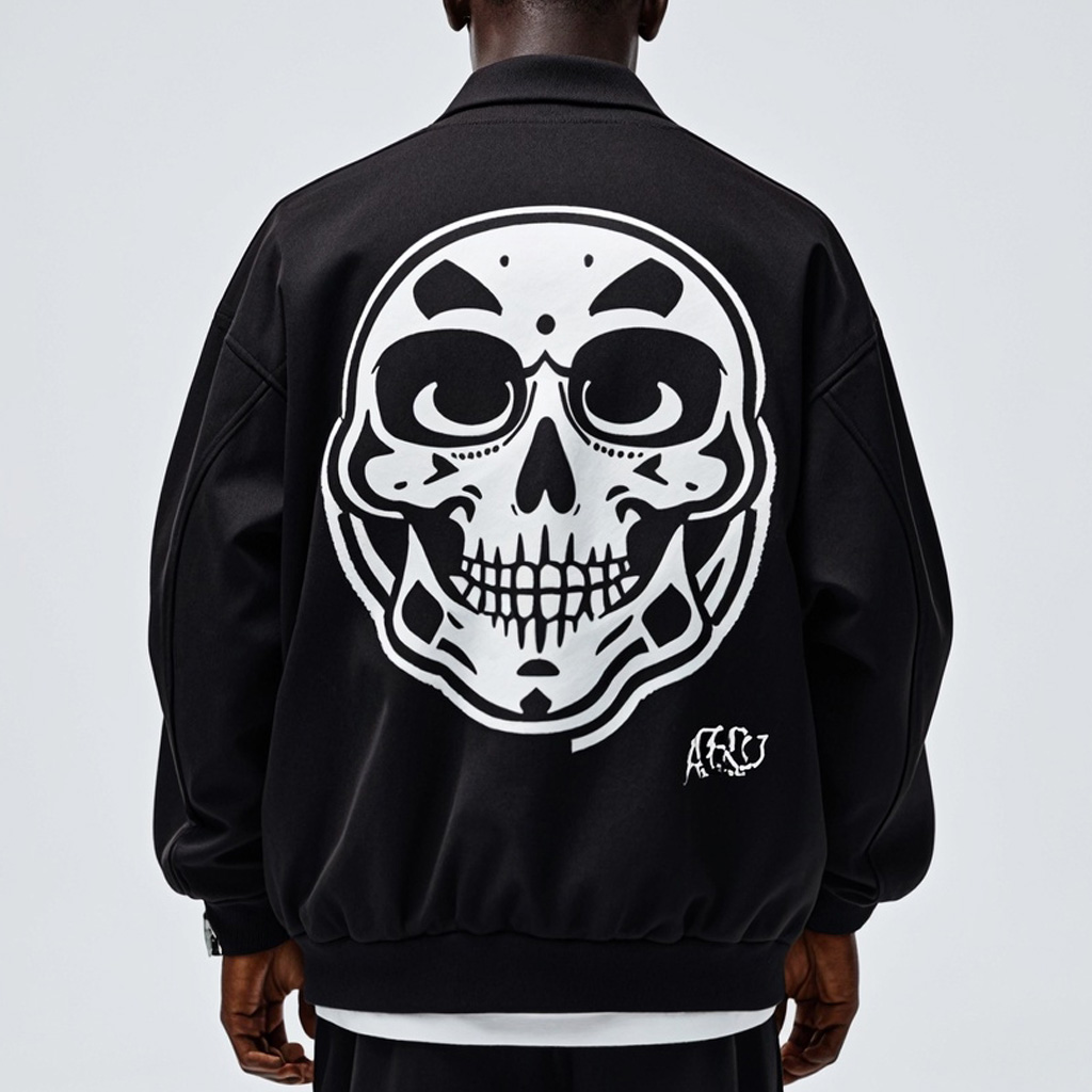 Classic Fashion Skull Print Jacket