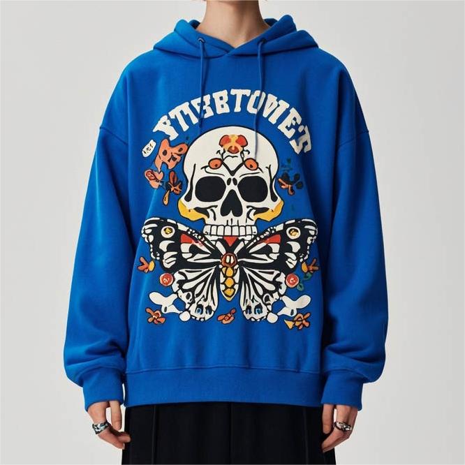 Classic Fashion Skull Print Hoodie