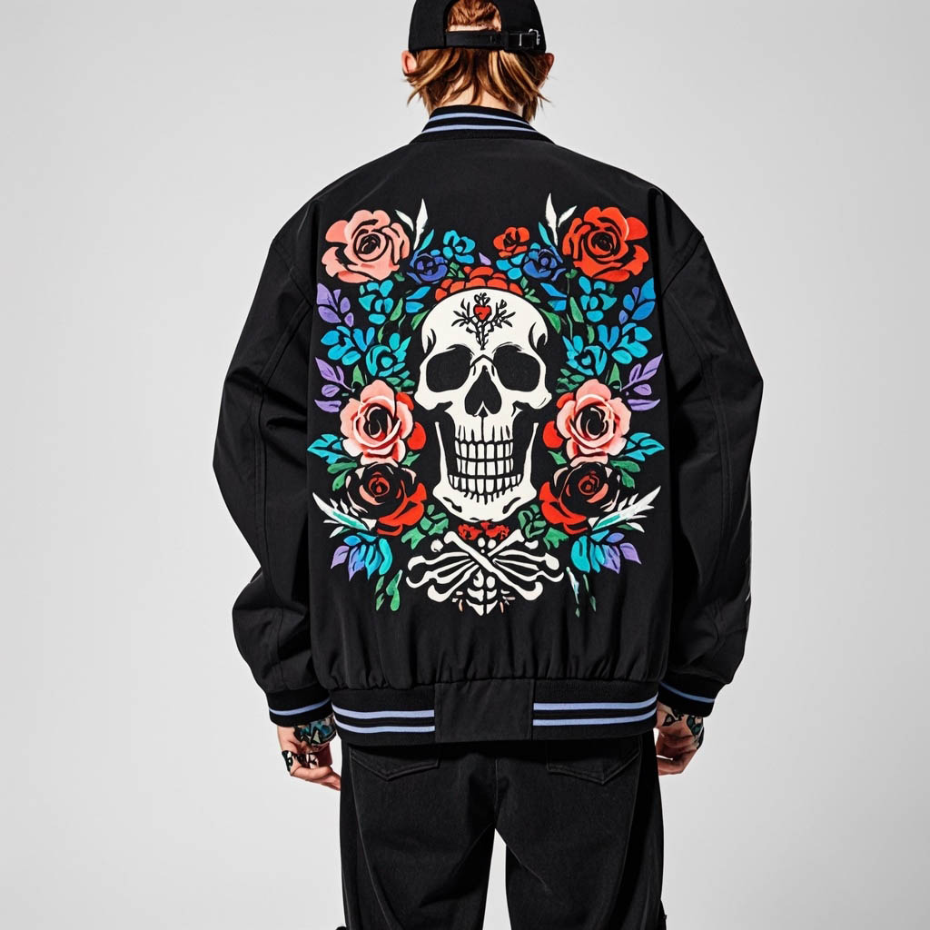 Stylish and cool skull print jacket