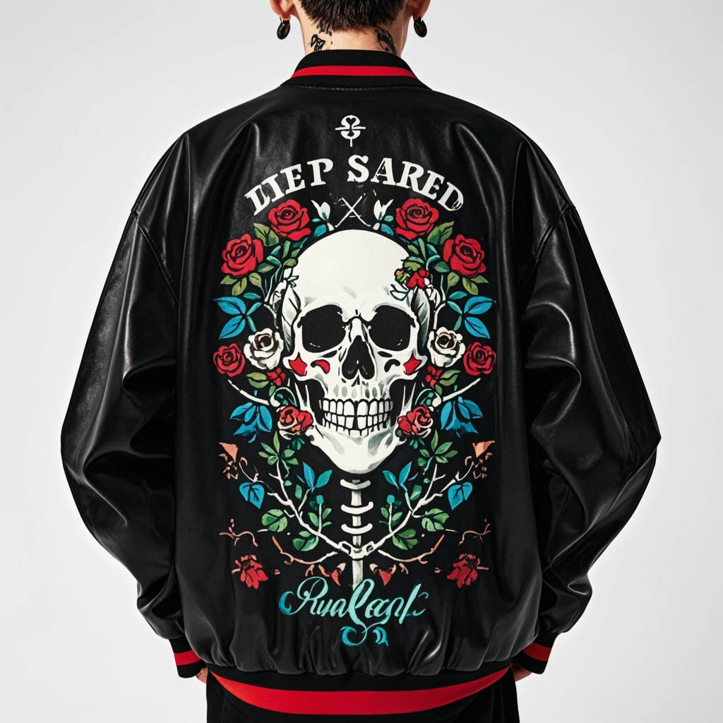 Stylish and cool skull print jacket