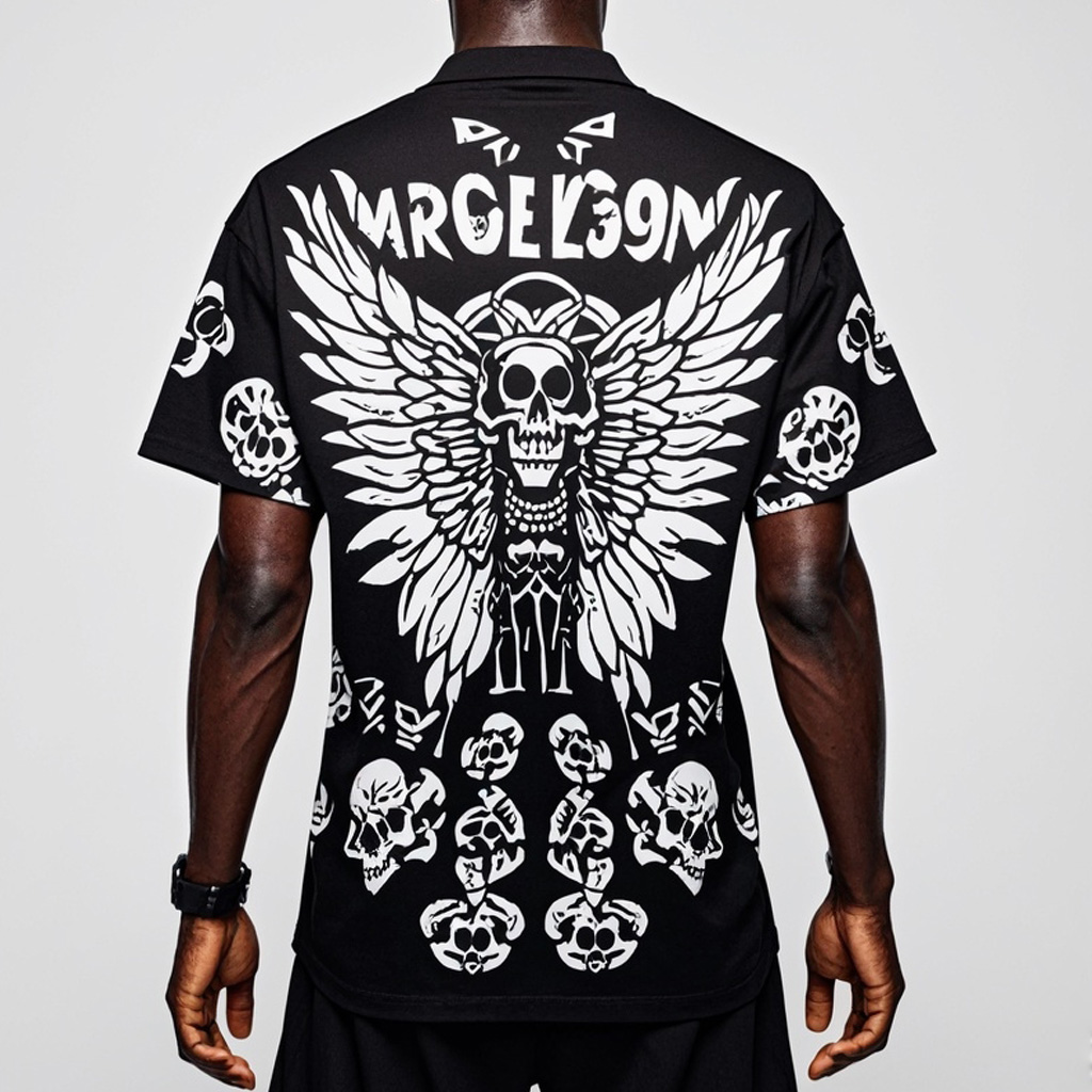 Men's Classic Skull Print Shirt