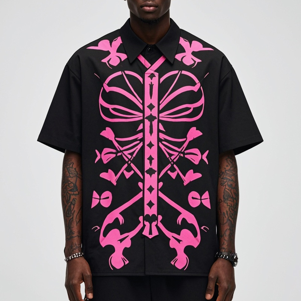 Men's Classic Skull Print Shirt