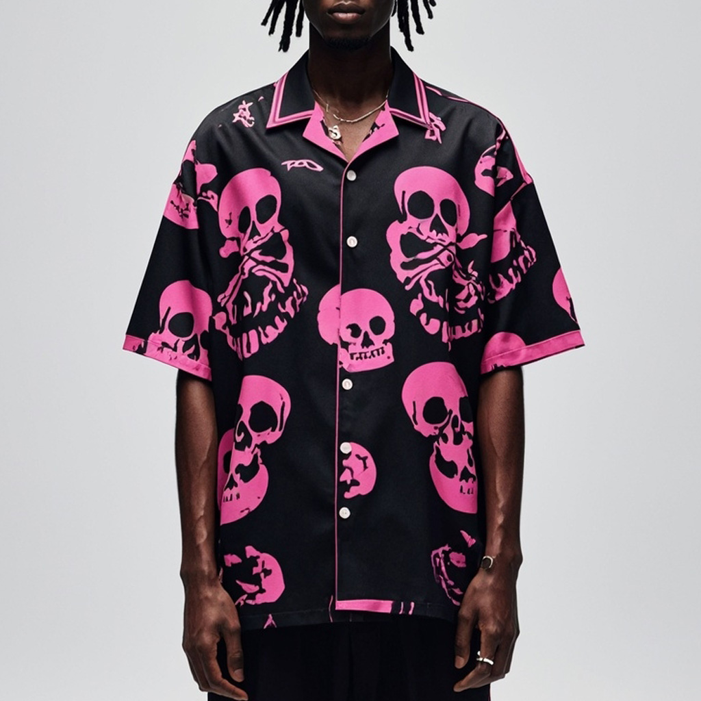 Men's Classic Skull Print Shirt