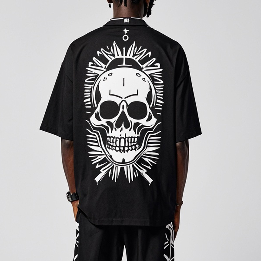 Men's Classic Skull Print Shirt