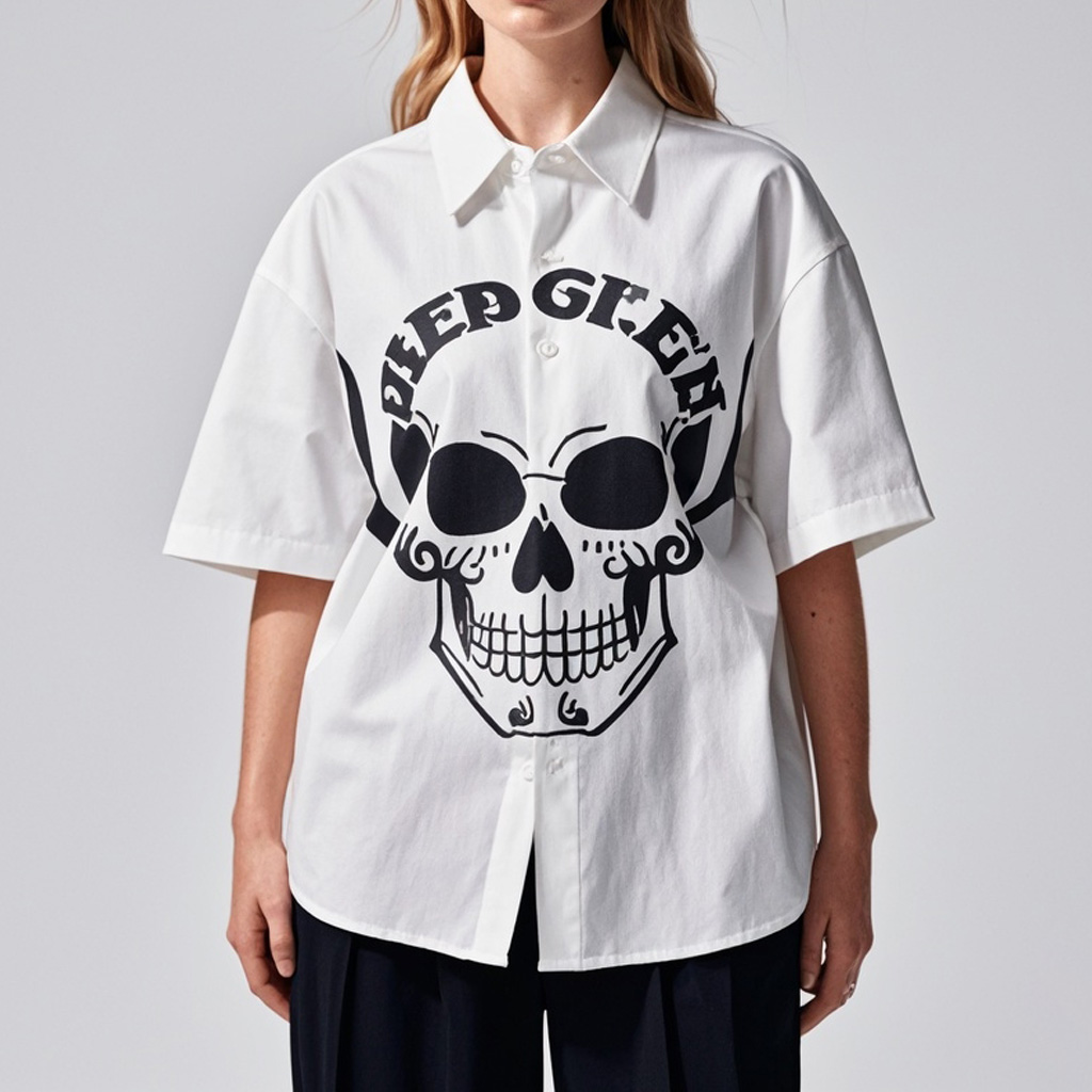 Women's Classic Skull Print Shirt