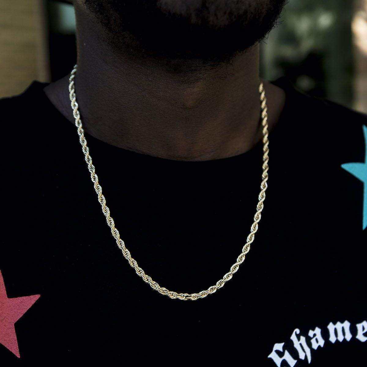 Rope Chain in Yellow Gold - 4mm