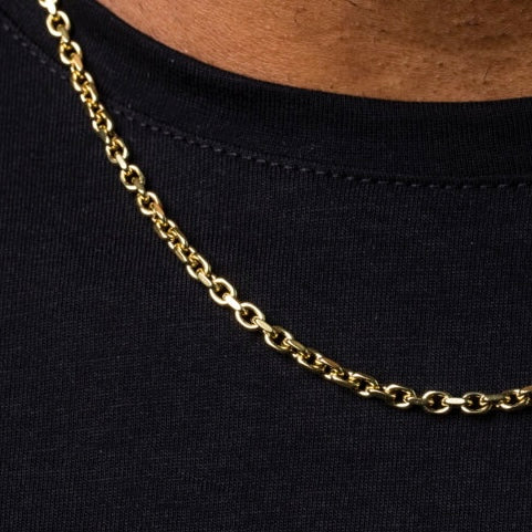 Box Chain Necklace in Yellow Gold