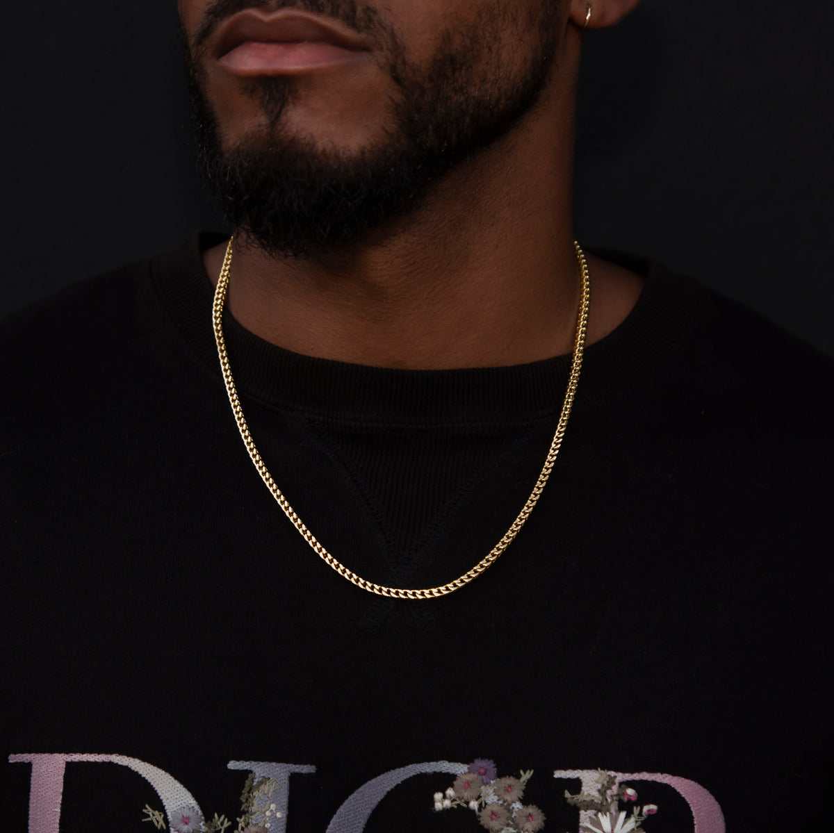 Franco Chain in Yellow Gold - 3mm