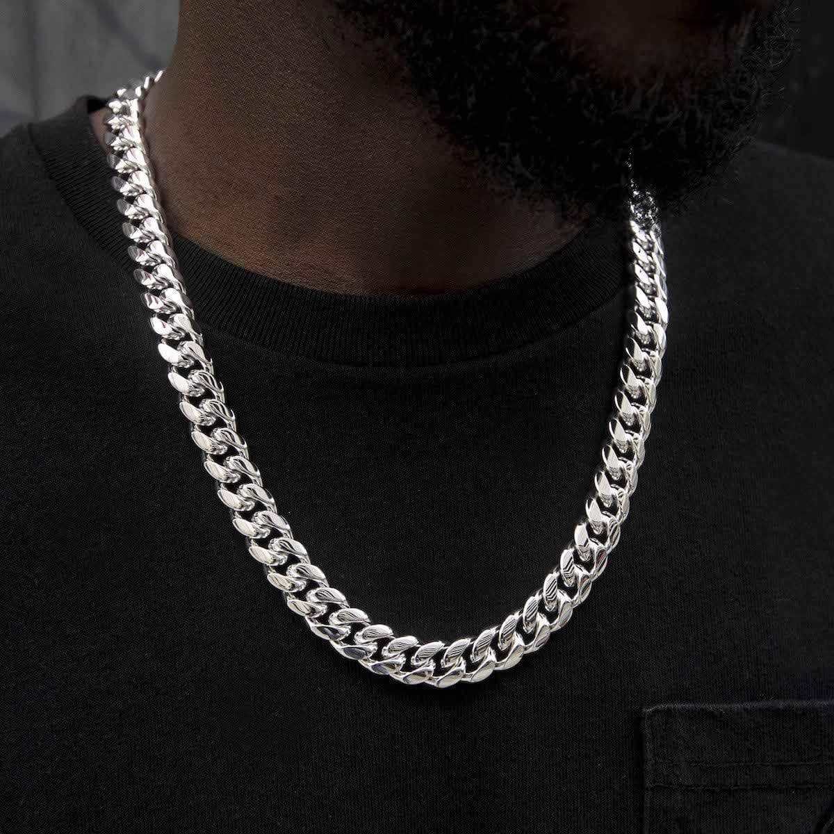 GLD Signature Cuban in White Gold - 12mm