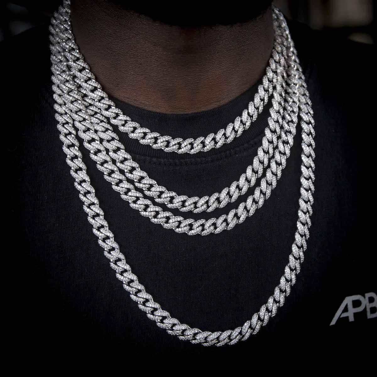 GLD Link Chain in White Gold - 8.5mm