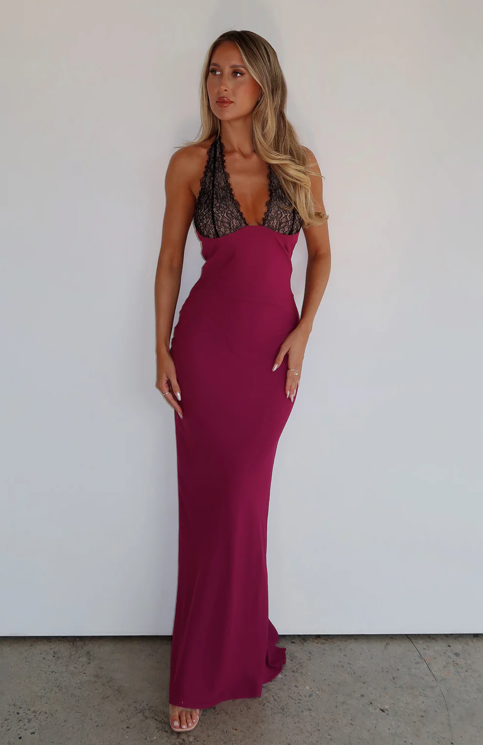 Beyond The Stars Maxi Dress Plum