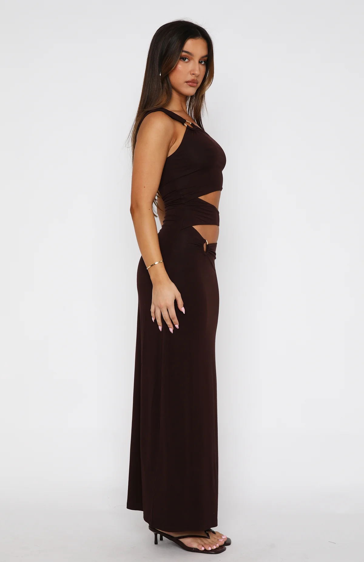 Made Me Different Maxi Dress Chocolate