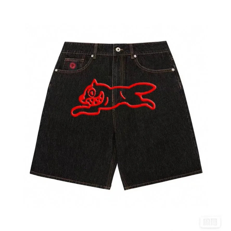RED GRAPHIC DOG JORTS