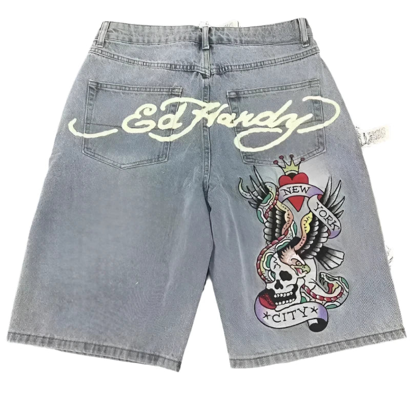 GREY ED HARDY JORTS