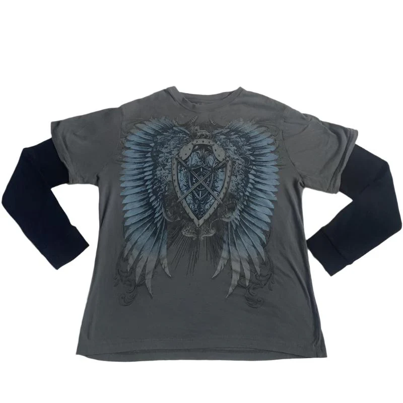 LONG SLEEVE WINGED SHIELD TEE