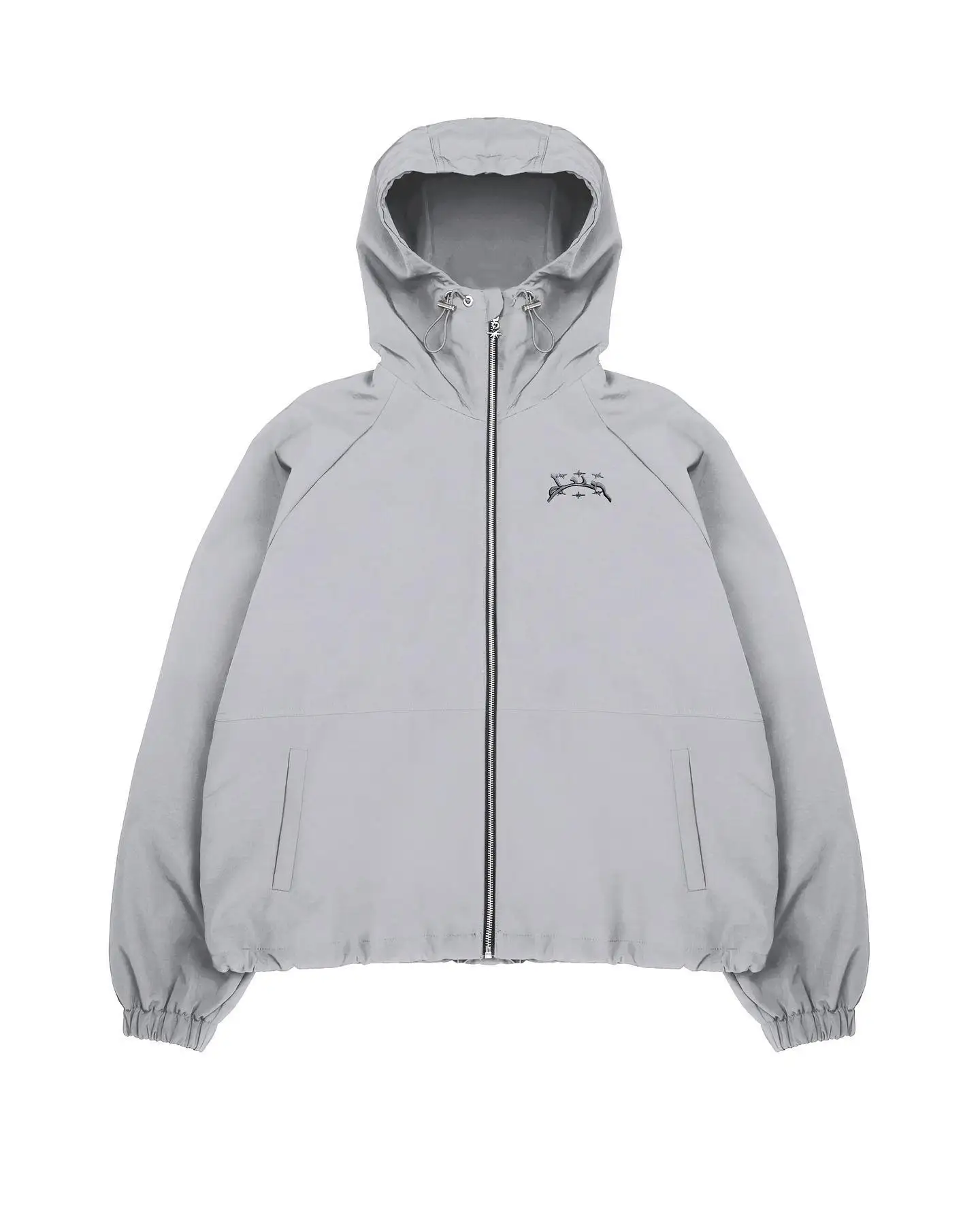 GREY ARABIC WINDBREAKER