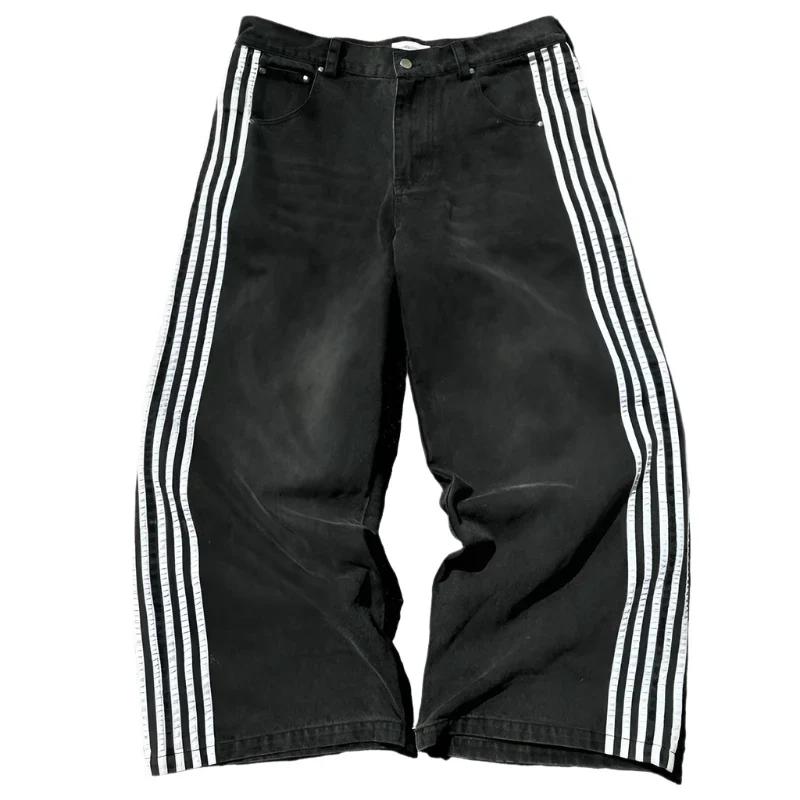 BLACK HCW STRIPED JEANS