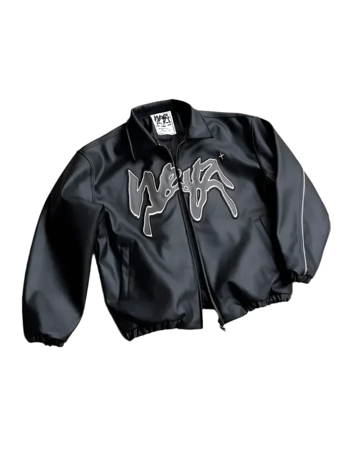 LEATHER BOMBER JACKET