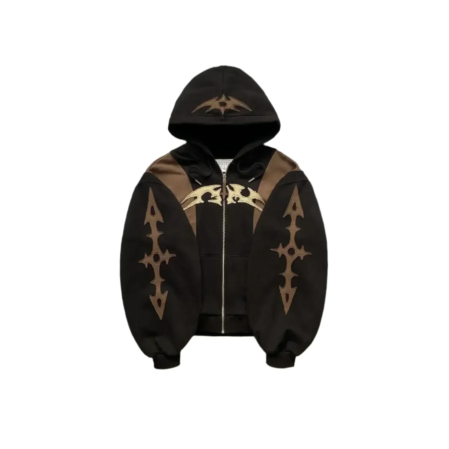 BROWN CURSED ZIP UP