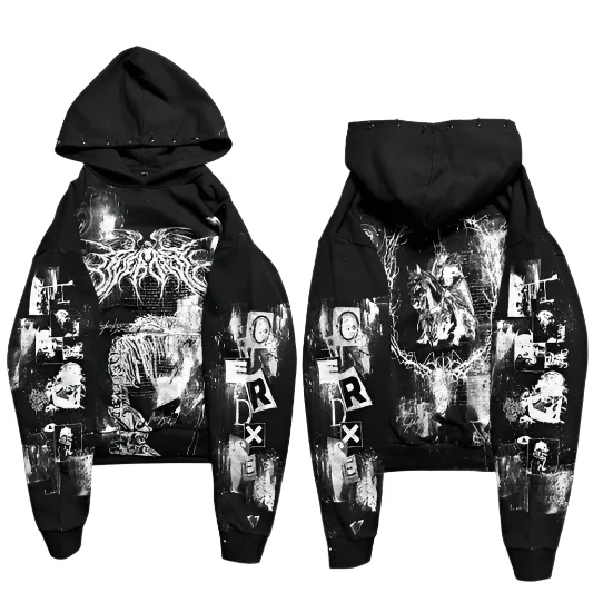 OVERDXSE BLACK HOODIE