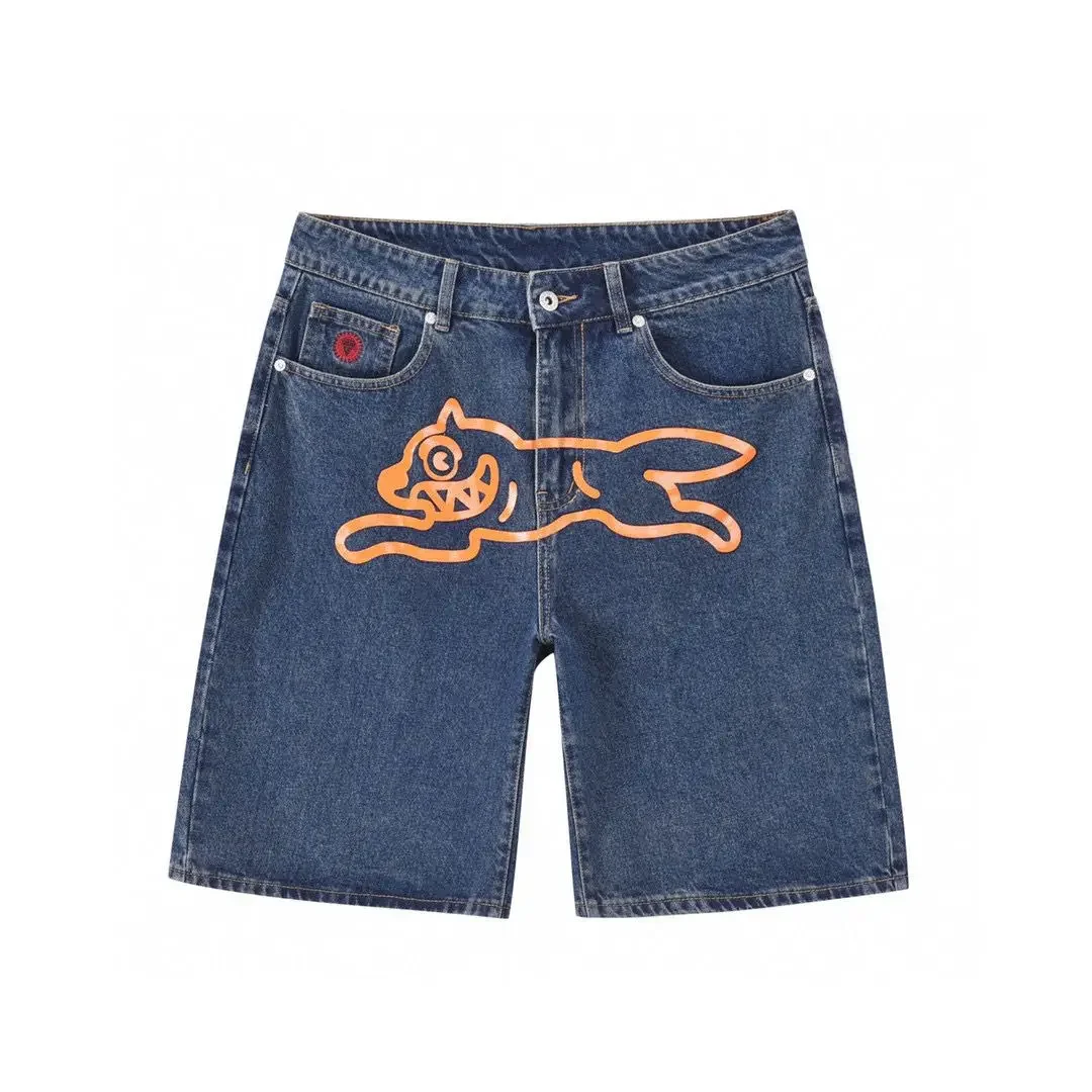 ORANGE GRAPHIC DOG JORTS