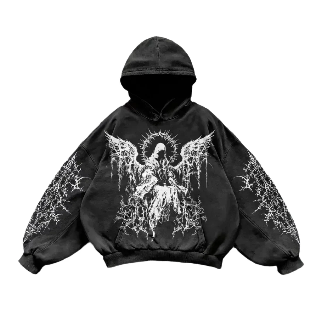 BLACK WINGED REAPER HOODIE