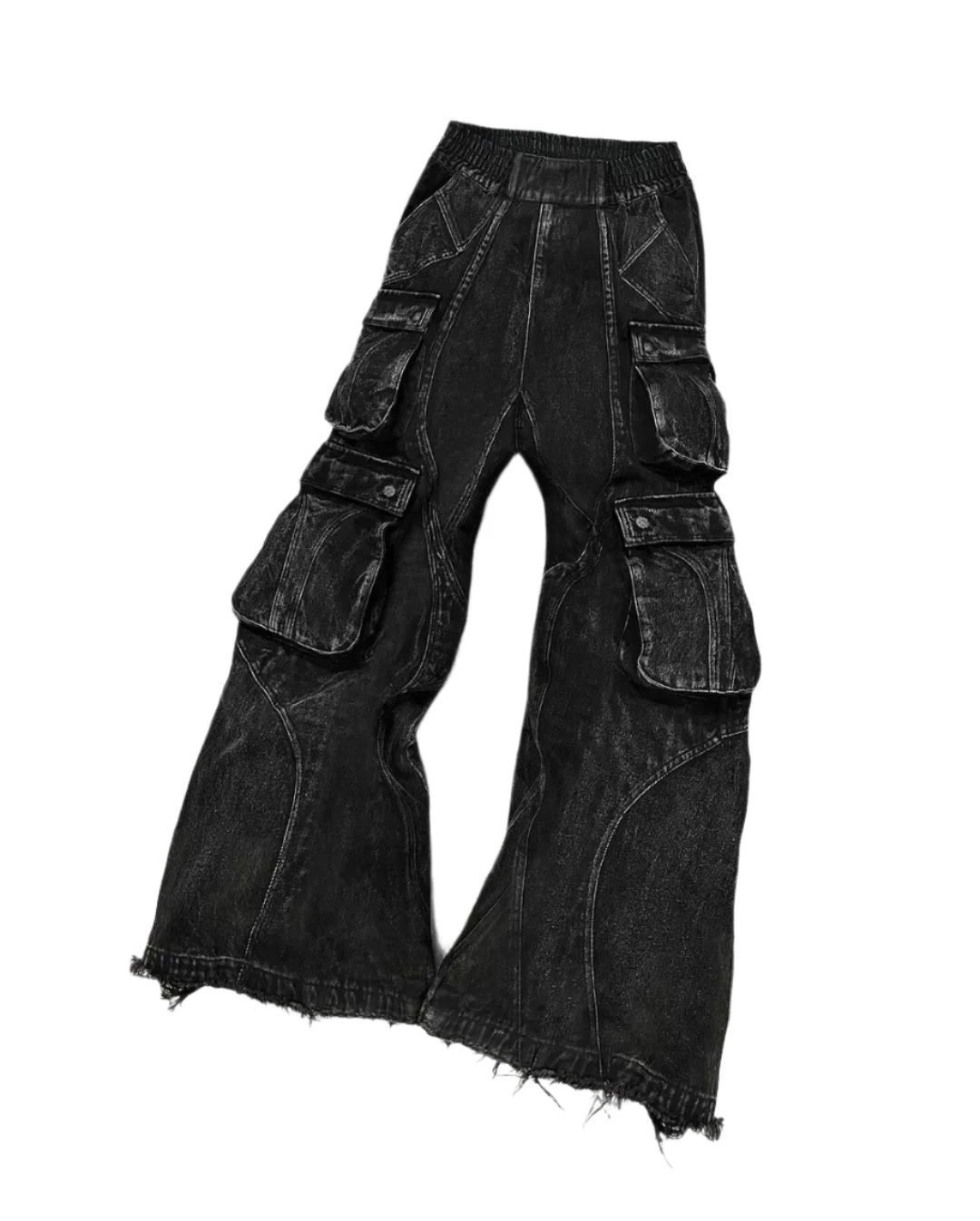 BLACK CARGO JEANS