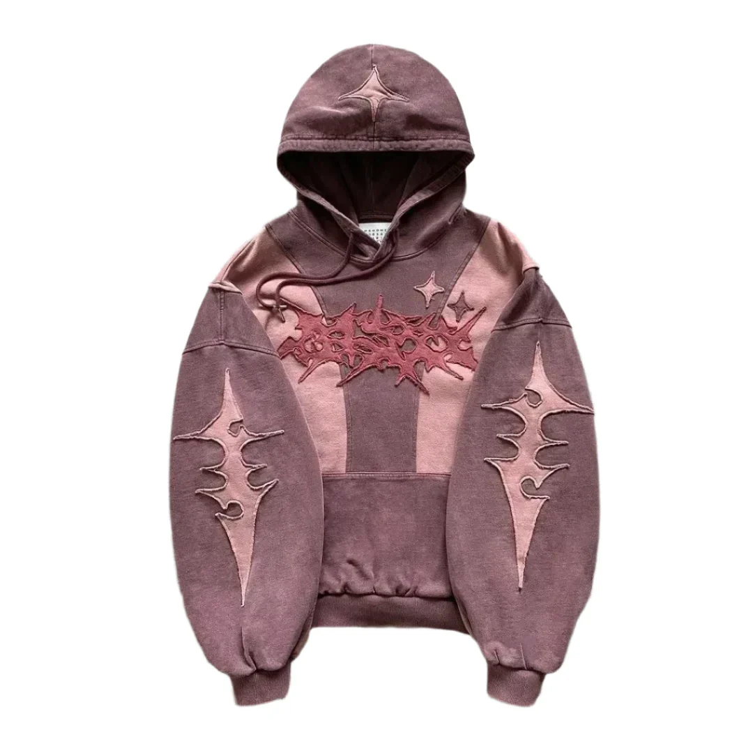 MAROON STARRY HOODIE