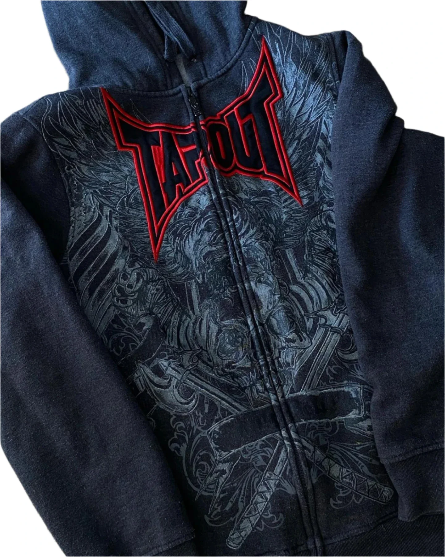 NAVY TAPOUT ZIP UP