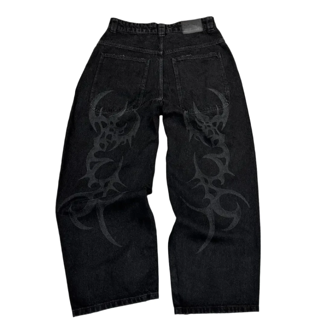 BLACK PATTERN JEANS