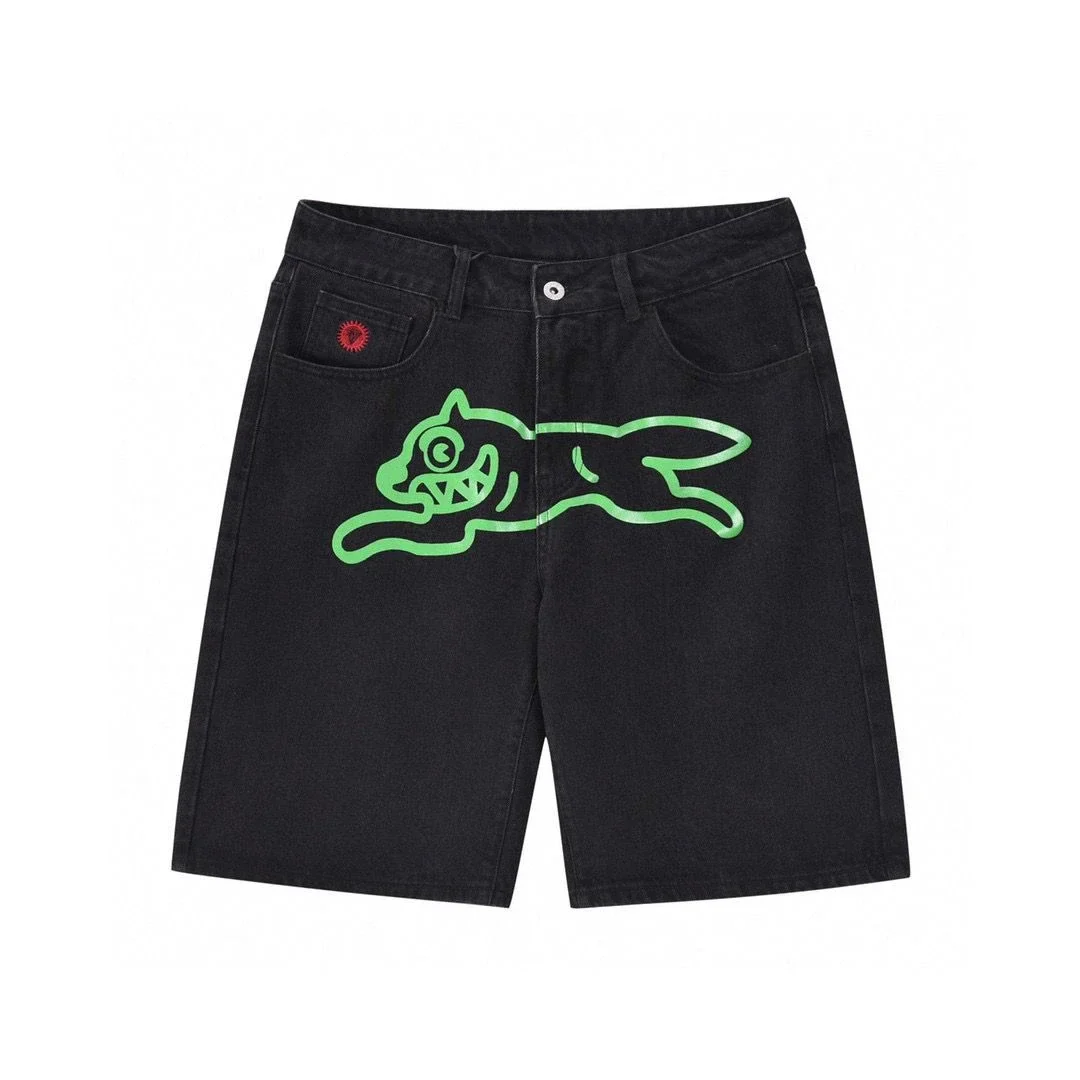 GREEN GRAPHIC DOG JORTS