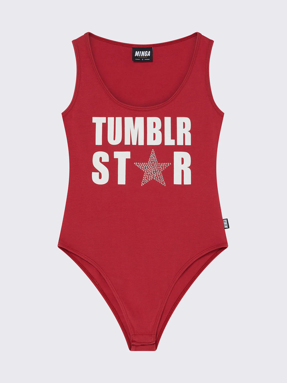 Minga Tumblr Star Red Bodysuit