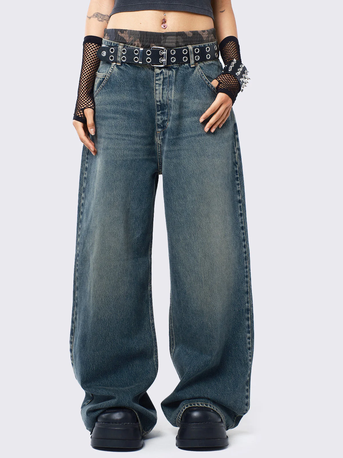 Minga Echo Overdye Baggy Jeans