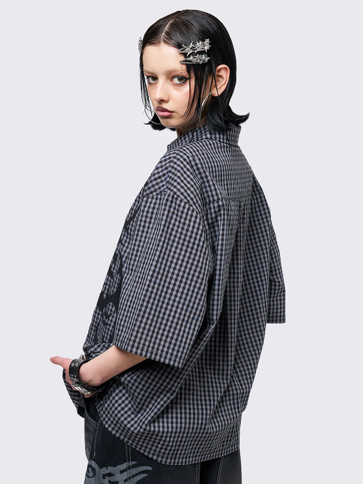 Minga Tattooed Check Shirt